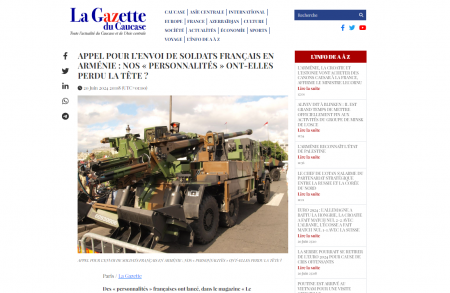 “La Gazette du Caucase” Parisdəki erməni havadarlarının əsl niyyətlərini ortaya qoyur “La Gazette du Caucase” Parisdəki erməni havadarlarının əsl niyyətlərini ortaya qoyur