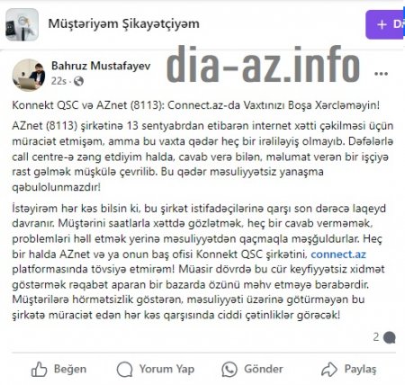 "`Connect.az`-da vaxtınızı boşa xərcləməyin!.." "`Connect.az`-da vaxtınızı boşa xərcləməyin!.."