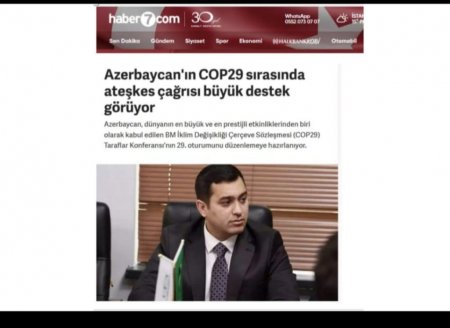 Azərbaycanın COP29 vaxtı barışıq təşəbbüsü dünya ictimaiyyəti tərəfindən dəstəklənir