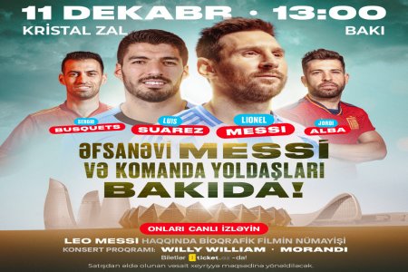 Messi və komanda yoldaşları Bakıya gəlir Messi və komanda yoldaşları Bakıya gəlir