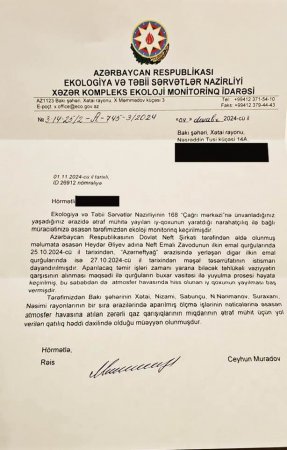 Bakını bürüyən pis qoxunun GÜNAHKARI TAPILDI Bakını bürüyən pis qoxunun GÜNAHKARI TAPILDI