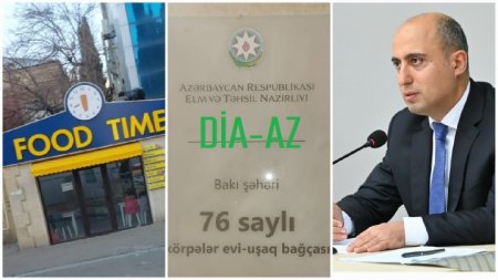 Uşaq bağçasının həyətində RESTORAN AÇIBLAR...