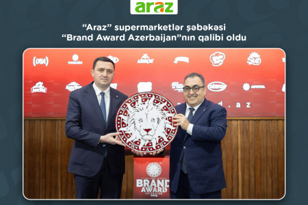 "Araz" supermarketlər şəbəkəsi 7-ci “Brand Award Azerbaijan”nın qalibi olub