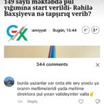 149 saylı məktəbdə pul yığılması təsdiqləndi... 149 saylı məktəbdə pul yığılması təsdiqləndi...