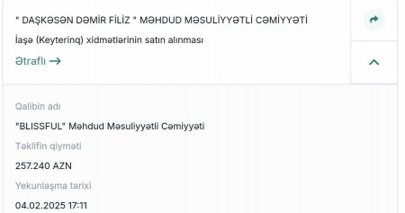 "AZERGOLD”un çətiri altında TENDER ŞOUSU... "AZERGOLD”un çətiri altında TENDER ŞOUSU...