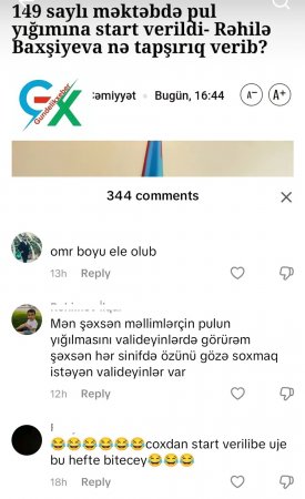 149 saylı məktəbdə pul yığılması təsdiqləndi... 149 saylı məktəbdə pul yığılması təsdiqləndi...