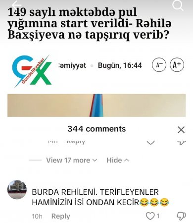149 saylı məktəbdə pul yığılması təsdiqləndi... 149 saylı məktəbdə pul yığılması təsdiqləndi...