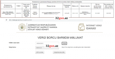“Real Tibb Mərkəzi” dövlətə BORCLU İMİŞ “Real Tibb Mərkəzi” dövlətə BORCLU İMİŞ