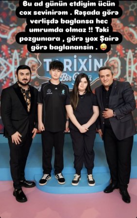 "Rəşada görə veriliş bağlansa, vecimə olmaz" "Rəşada görə veriliş bağlansa, vecimə olmaz"