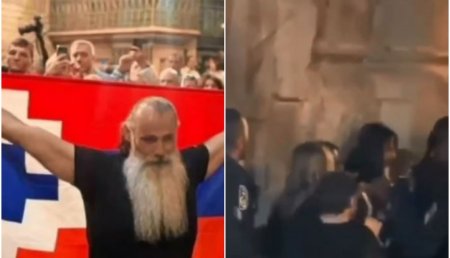 İsrail polisi Qüdsdə bayraq açan erməniləri it sürütməsi etdi, İsrail polisi Qüdsdə bayraq açan erməniləri it sürütməsi etdi,