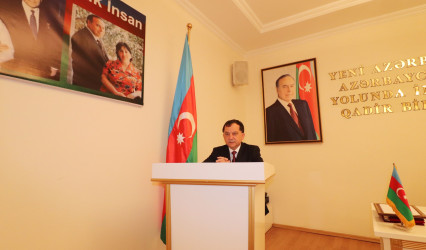 Qazaxda Heydər Əliyevə həsr olunmuş tədbir keçirilib Qazaxda Heydər Əliyevə həsr olunmuş tədbir keçirilib