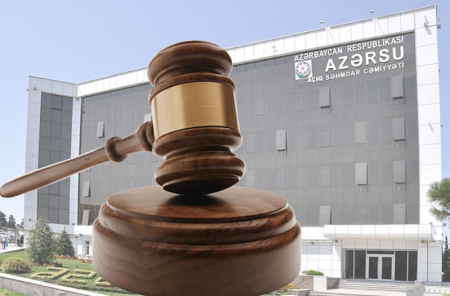 Məhkəmə “Azərsu”nun şadlıq sarayına yazdığı əsassız borcu sildi Məhkəmə “Azərsu”nun şadlıq sarayına yazdığı əsassız borcu sildi