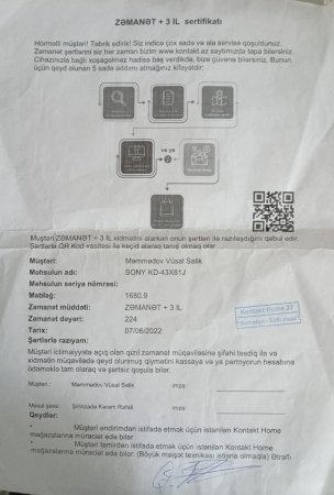 “Kontakt Home” “Qızıl zəmanət”lə alınan məhsulu da dəyişmir “Kontakt Home” “Qızıl zəmanət”lə alınan məhsulu da dəyişmir